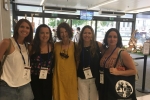 Gloria Ríos y las psicoanalistas en formación ex alumnas de la Corporación Salvador Patricia Olguin , Alejandra Lustig,Isabel Palma y Carolina González